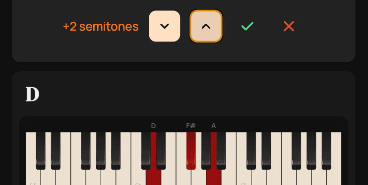 Chord mastery interface